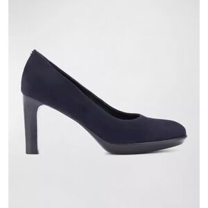 New Aquatalia Raysa Suede Stiletto Platform Pump Blue Sz 7
